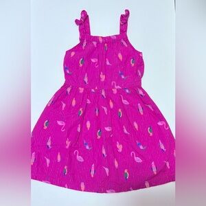 Carter's Pink Dress with Bird Pattern